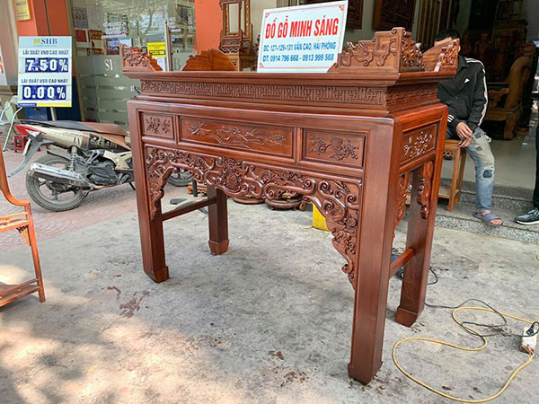 Bàn thờ như ý 1m53 gỗ Gụ