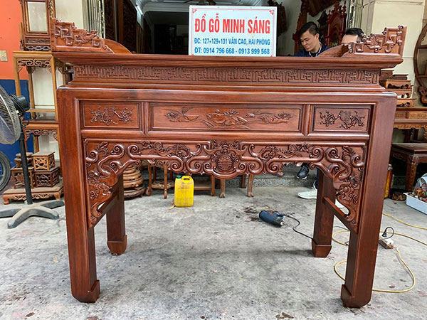 Bàn thờ như ý 1m53 gỗ Gụ