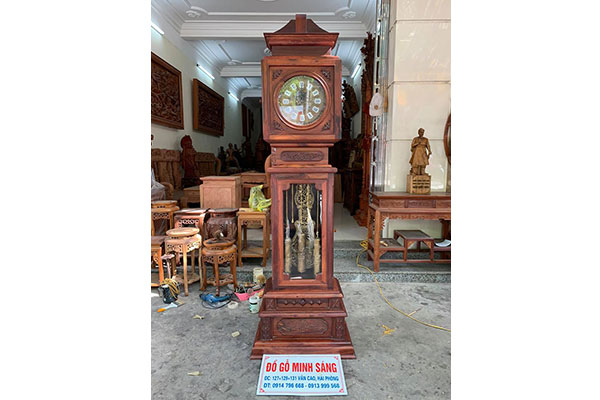 Đông hồ hộp gỗ Cẩm Lai Việt