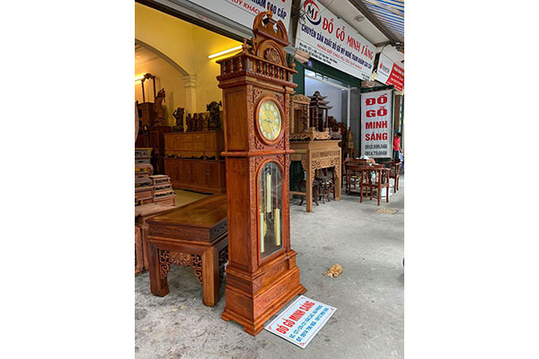 Đông hồ hộp gỗ Hương Đỏ