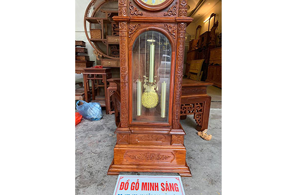 Đông hồ hộp gỗ Hương Đỏ