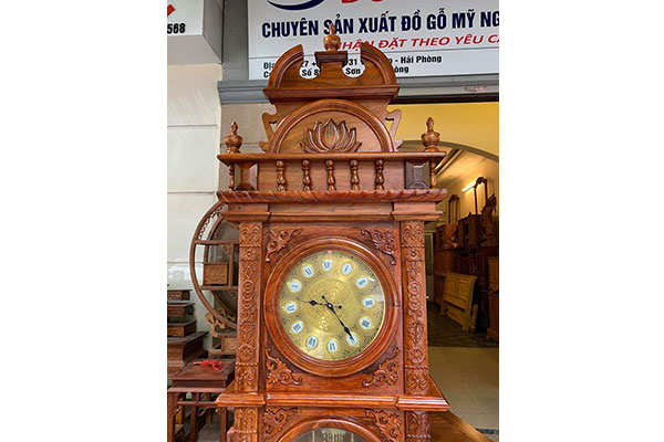 Đông hồ hộp gỗ Hương Đỏ