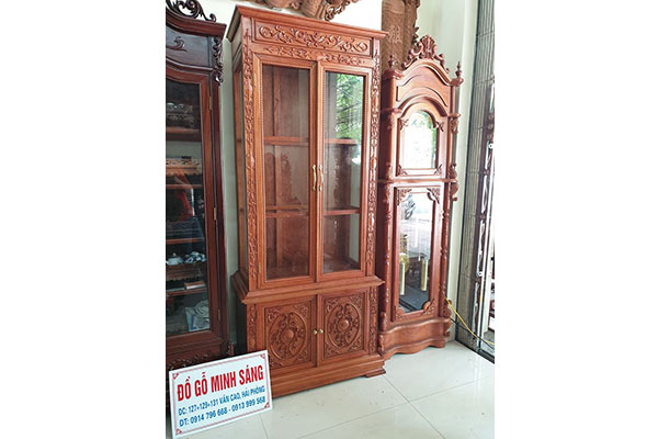 Tủ bày đồ gỗ Hương Đá