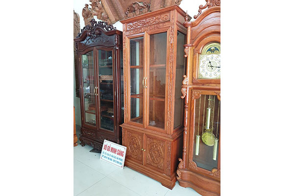 Tủ bày đồ gỗ Hương Đá