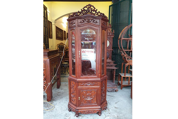 Tủ góc gỗ Gụ