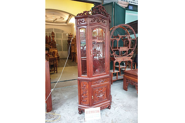 Tủ góc gỗ Gụ