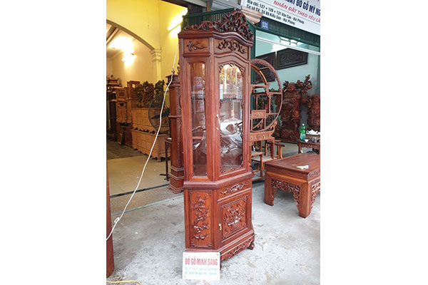 Tủ góc gỗ Gụ
